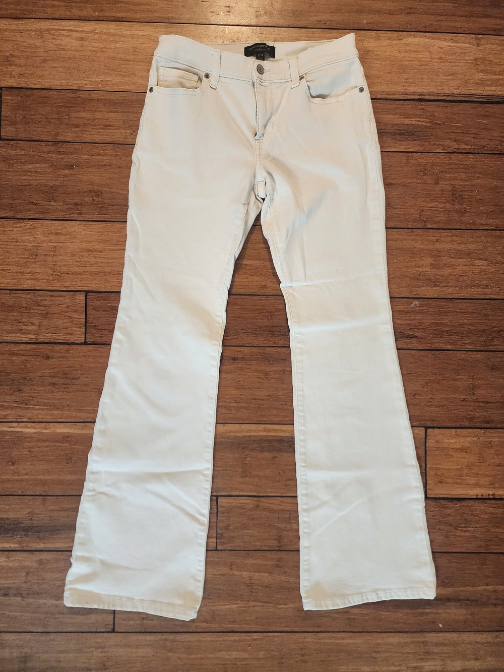 Banana Republic Cream Wide-Leg Jeans 27/4